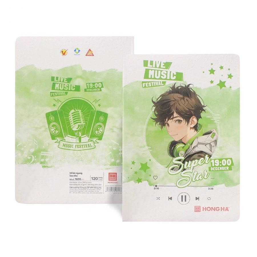 Vở Kẻ Ngang Hồng Hà Sao Mai Live Music 120 Trang 1695