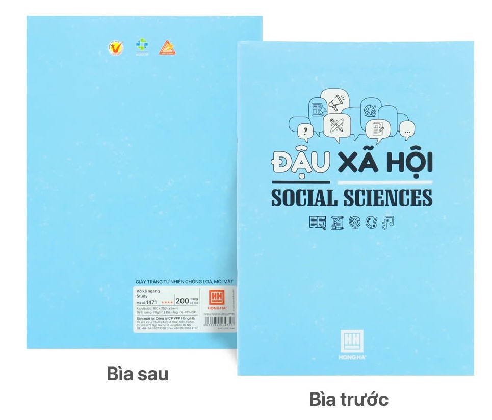 Vở Kẻ Ngang Gáy Ghim Hồng Hà 1471 Study Đậu Xã Hội 200Tr