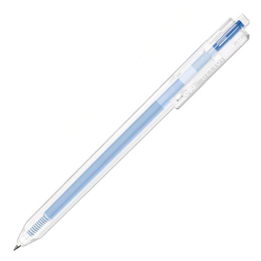 Bút Gel Bấm 0.5mm EG118-BL- Xanh 12c/Hộp (Deli)