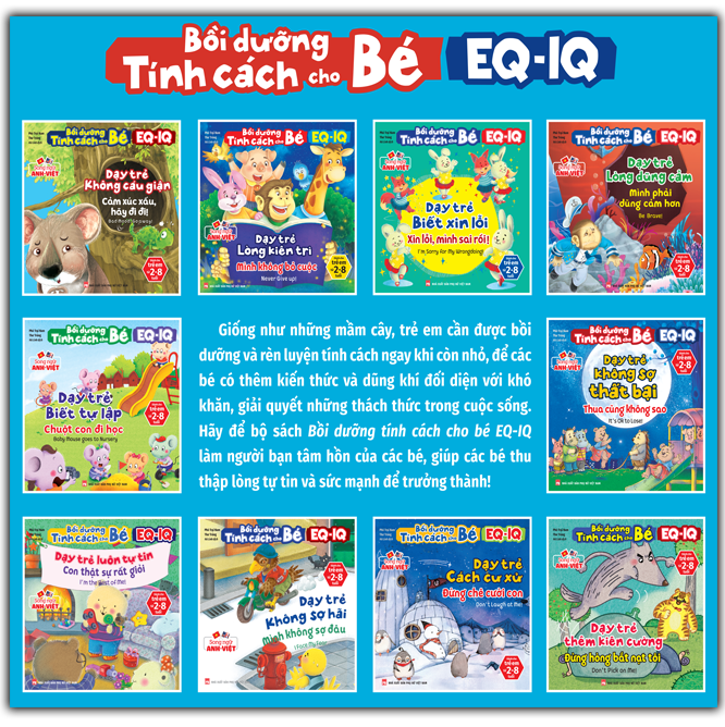 Bồi Dưỡng Tính Cách Cho Bé EQ IQ - Song Ngữ Anh - Việt - Dạy Trẻ Thêm Kiên Cường