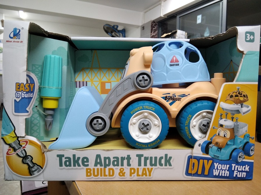 Mô Hình Xe Công Trình Tự Lắp Ráp 123-1B/-1C/-1D