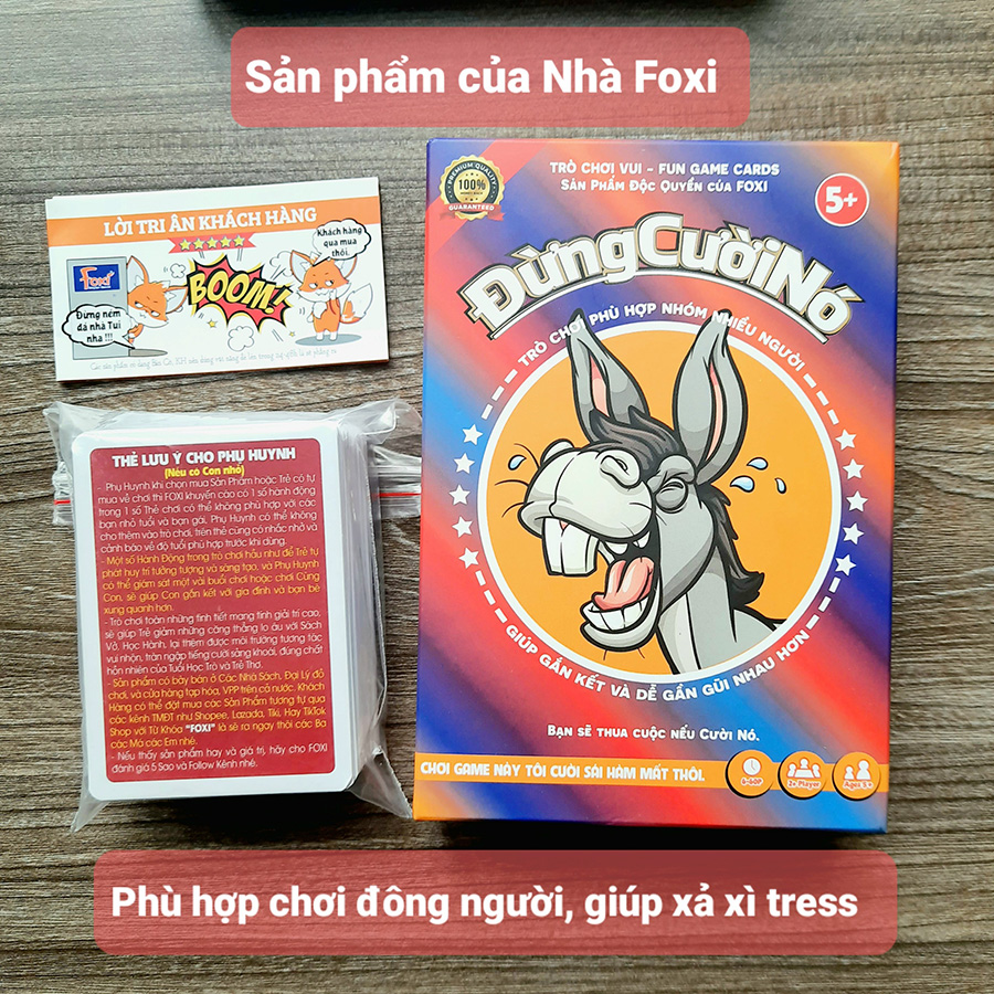 Đồ Chơi Foxi Cardgame - Đừng Cười Nó