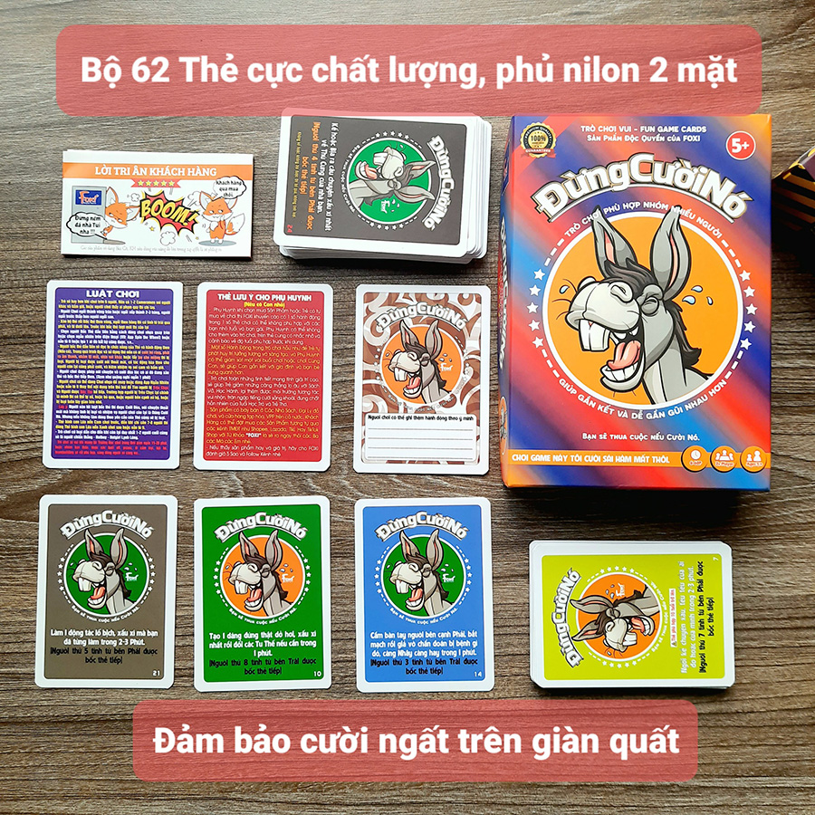 Đồ Chơi Foxi Cardgame - Đừng Cười Nó