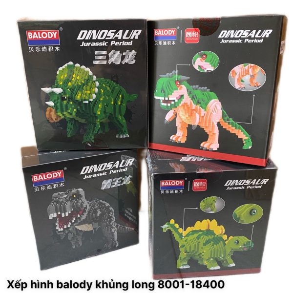 Xếp Hình Balody - Khủng Long Vây Kiếm 1530 Miếng Ghép 8001