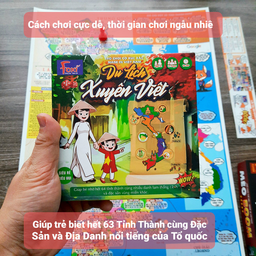 Đồ Chơi Foxi Cờ Xúc Xắc Du Lịch Xuyên Việt PVN1716