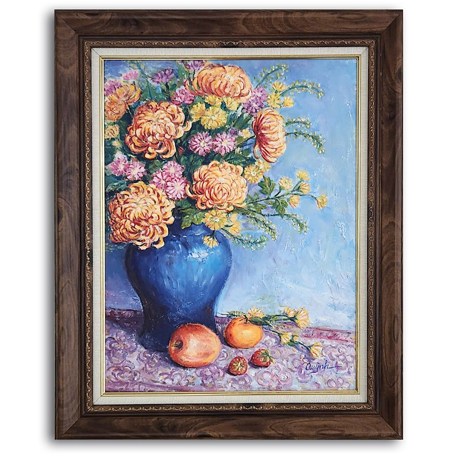 Tranh Sơn Dầu - Mùa Xuân Bên Cửa Sổ - ADC78