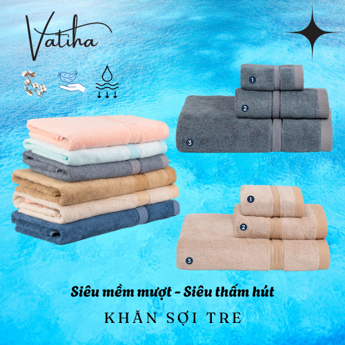 Khăn Bamboo Cao Cấp - Các Màu