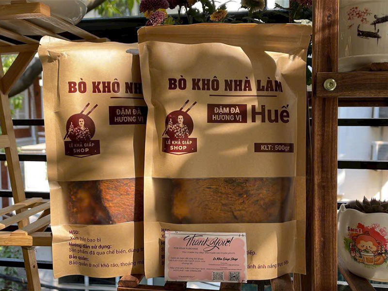 Khô Bò Huế sản xuất theo công thức gia truyền