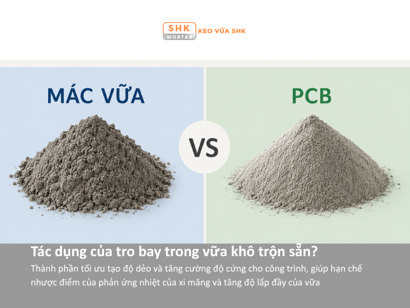 Mác vữa và PCB trong xi măng khác gì nhau? Phân tích chi tiết độ cứng của xi măng với vữa khô trộn sẵn?
