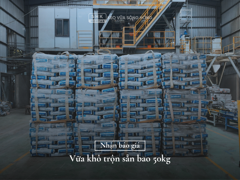 Vữa Khô Trộn Sẵn bao 50kg báo giá tốt, đạt chuẩn TCVN