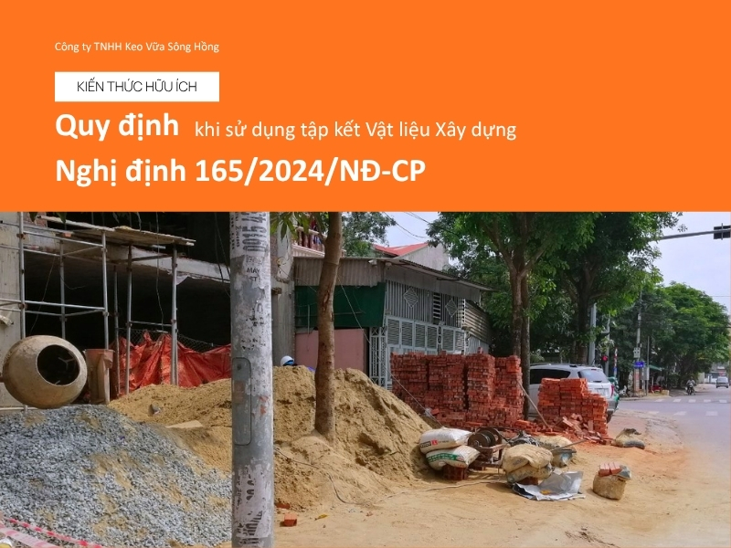[Cập nhật 2026] NĐ 165: Về việc sử dụng tạm thời vỉa hè để tập kết VLXD