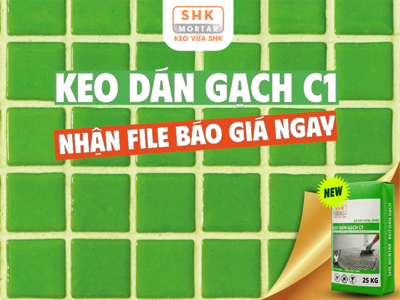 Ra mắt Keo dán gạch C1 SHK Mortar: Giải pháp ốp lát chuyên dụng cho nội thất hiện đại