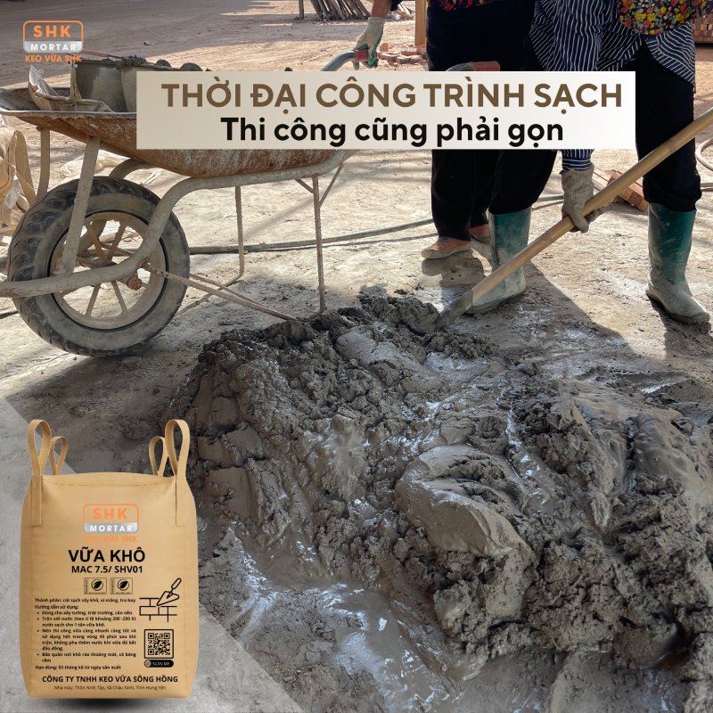 Cách chọn vữa khô phù hợp cho từng hạng mục thi công