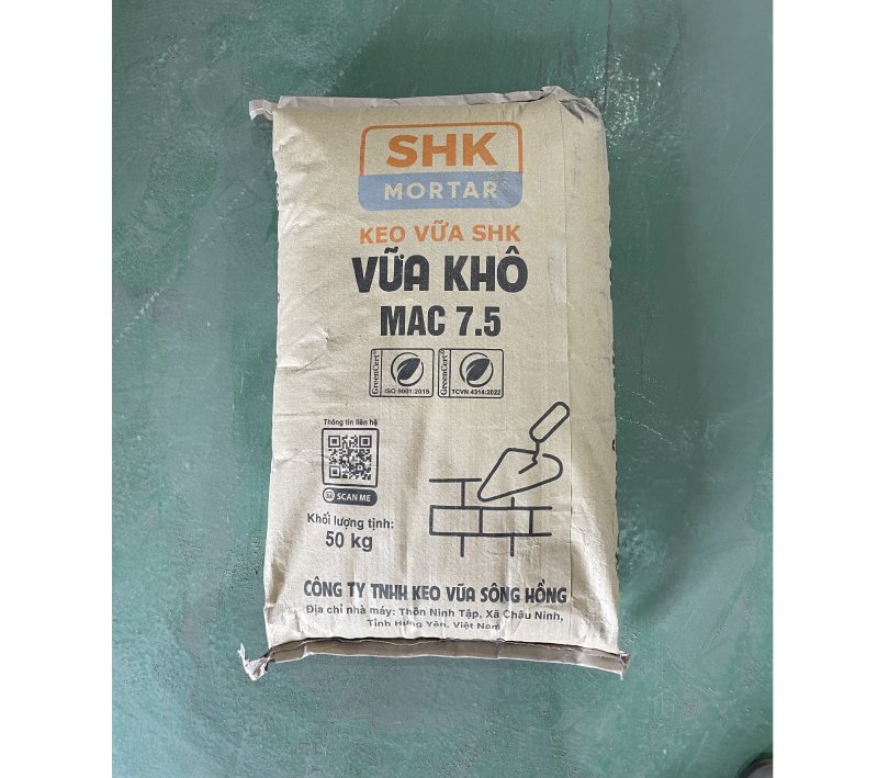 Keo Vữa Sông Hồng - Địa chỉ bán vữa khô trộn sẵn chất lượng, uy tín, giá rẻ
