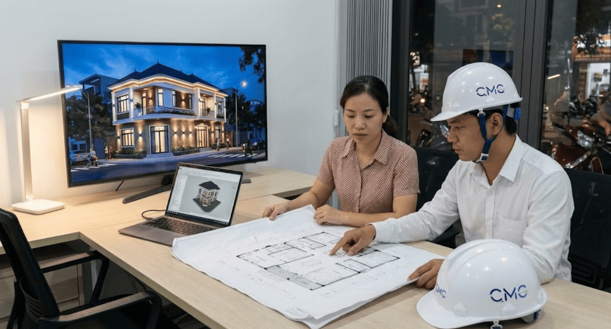 Phối Cảnh Ngoại Thất Ban Đêm: Từ 2D Đến 3D - Bí Quyết Render Công Trình Góc Phố Đẹp Nhất
