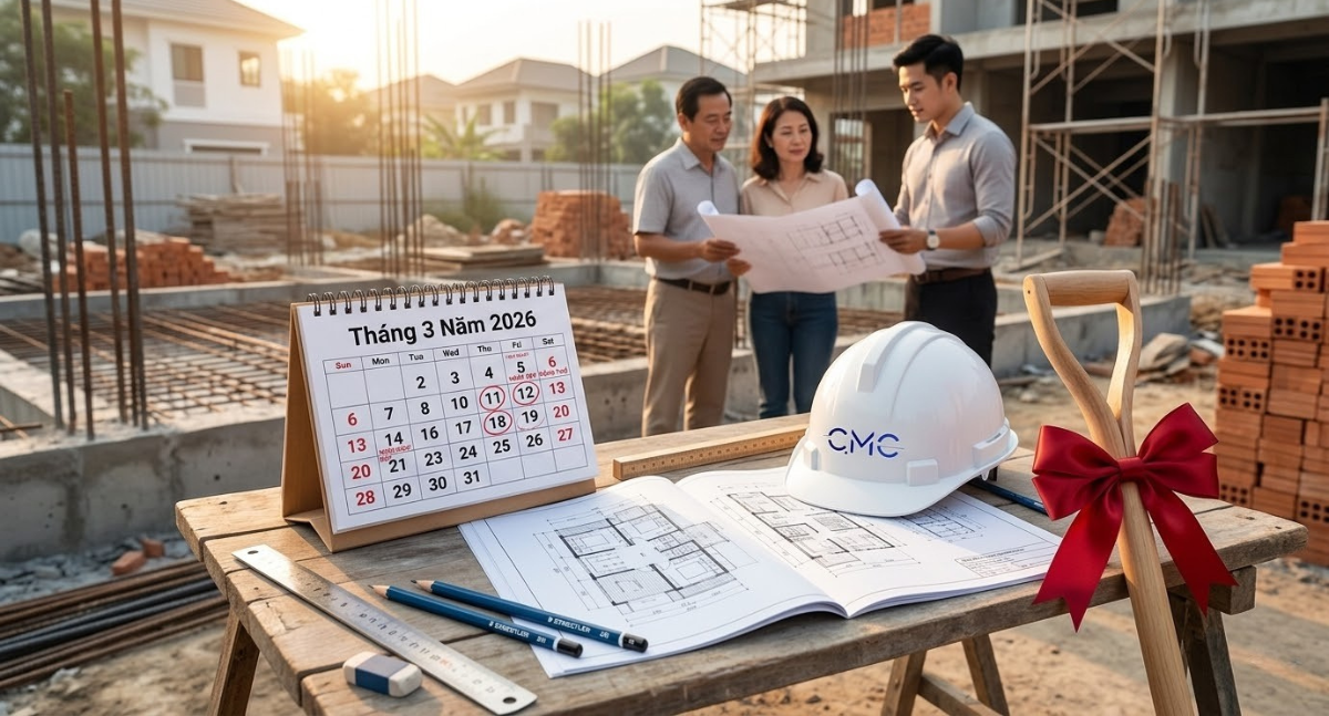 Ngày tốt tháng 3 năm 2026 động thổ xây nhà và giờ đẹp nên chọn