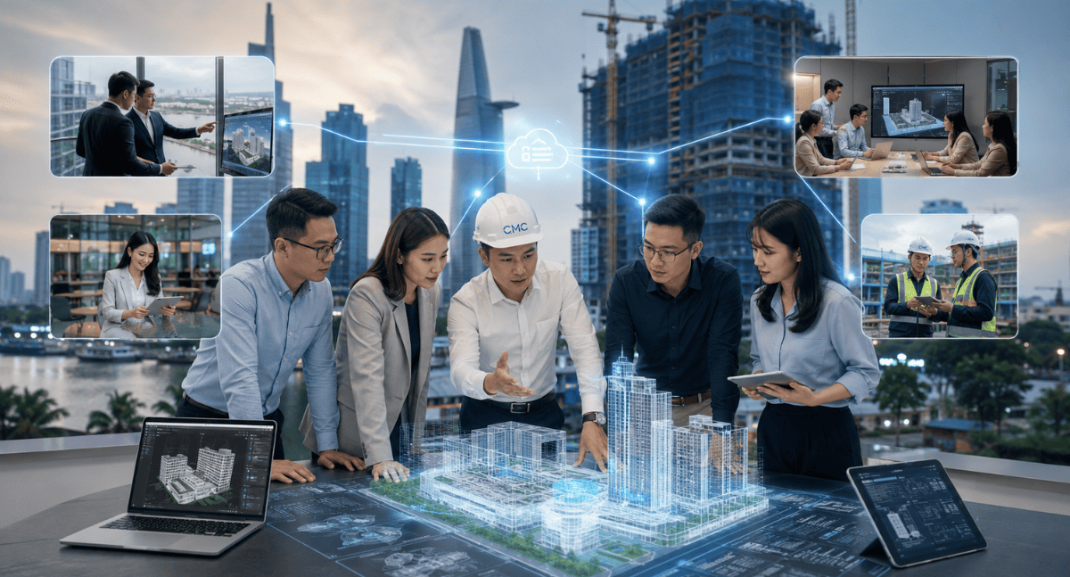 Dịch vụ BIM của CMC Architects Việt Nam: Phối hợp hoàn hảo cho mọi dự án