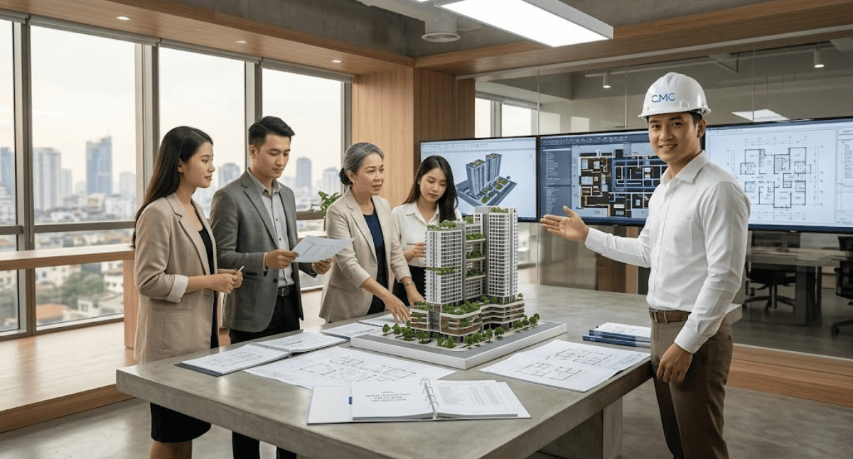 Cách CMC Architects Tối Ưu Hóa Quy Trình Thiết Kế Với CAD, 3D, Và Shopdrawing