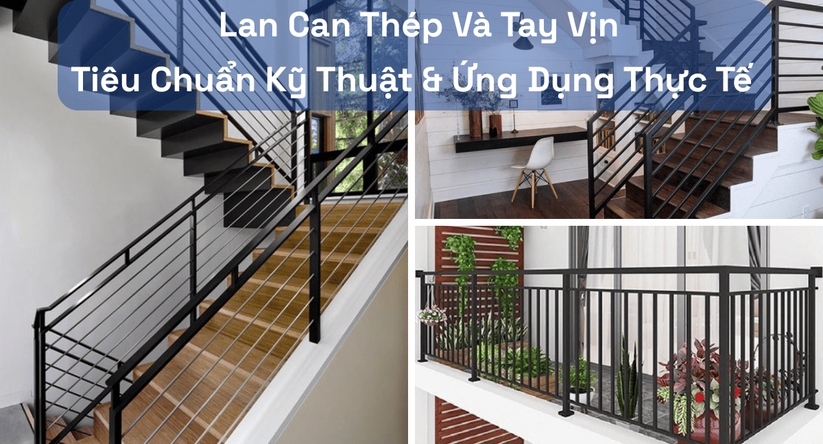 Hướng Dẫn Chi Tiết Về Tiêu Chuẩn Kỹ Thuật Lan Can Thép Và Tay Vịn Trong Xây Dựng
