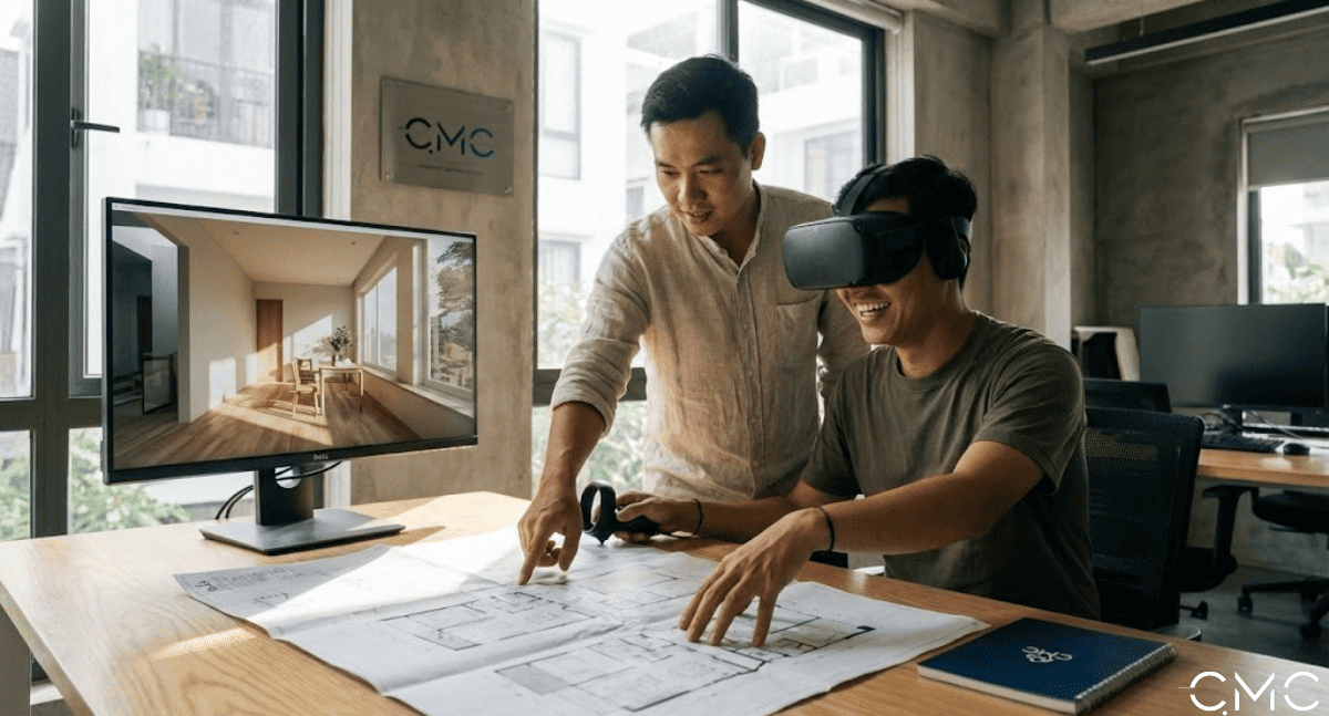 Khác biệt giữa bản vẽ 2d và không gian thực