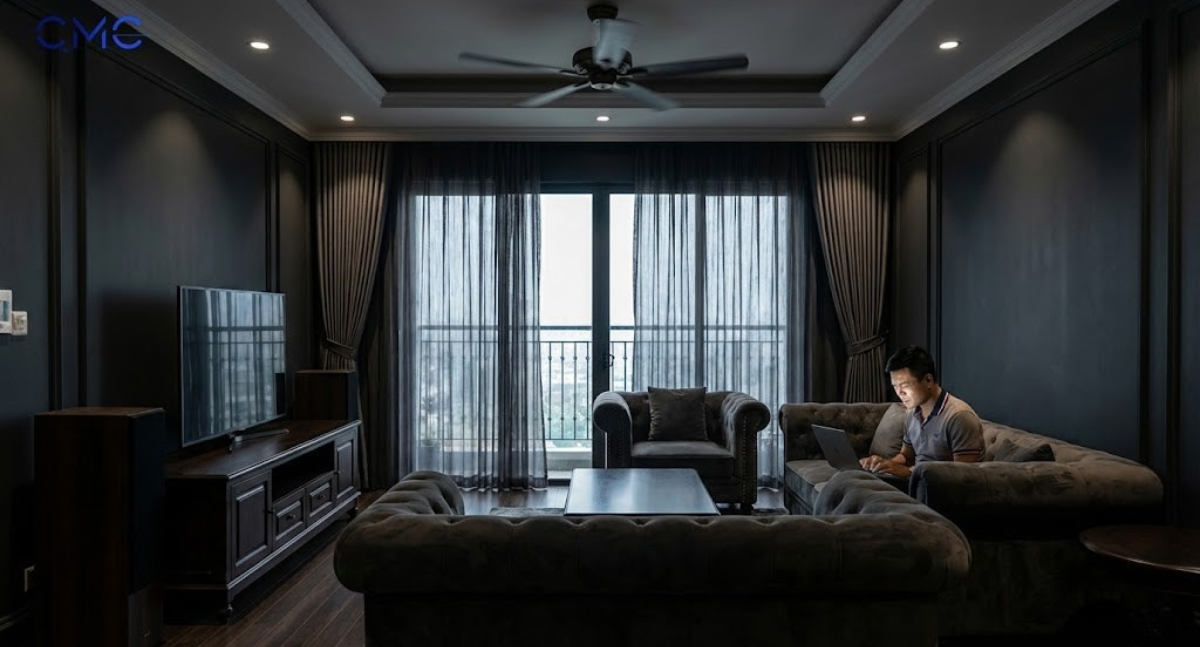 Thiếu ánh sáng tự nhiên: nhà đẹp nhưng tối mood