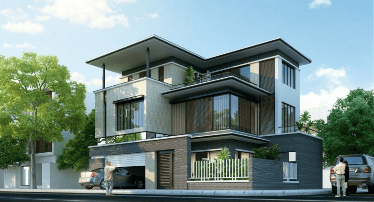 Phối cảnh 3d ngôi nhà phố