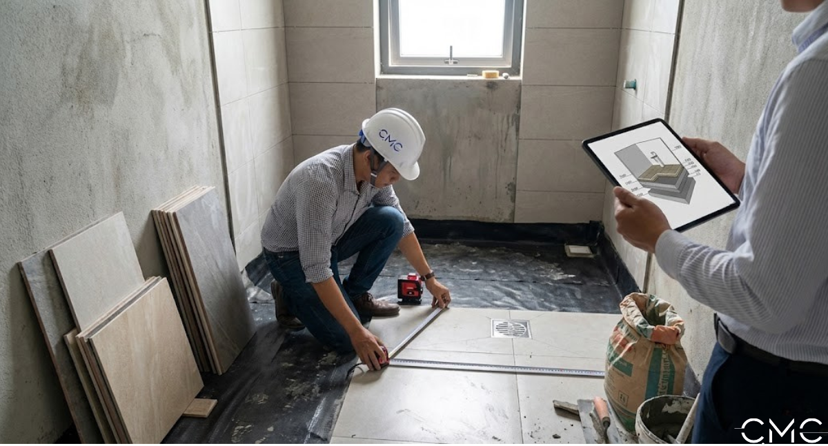 Triển khai chi tiết bằng AutuCad chốt đúng để thi công