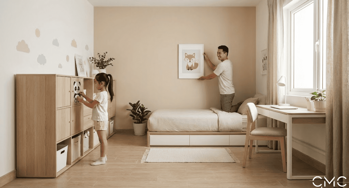 9 tips thiết kế phòng bé gái lớn cùng con