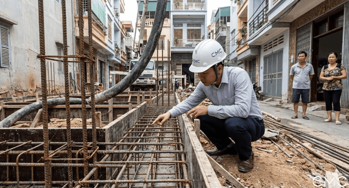 Quy trình xây nhà từ móng đến hoàn thiện của CMC Architects Việt Nam