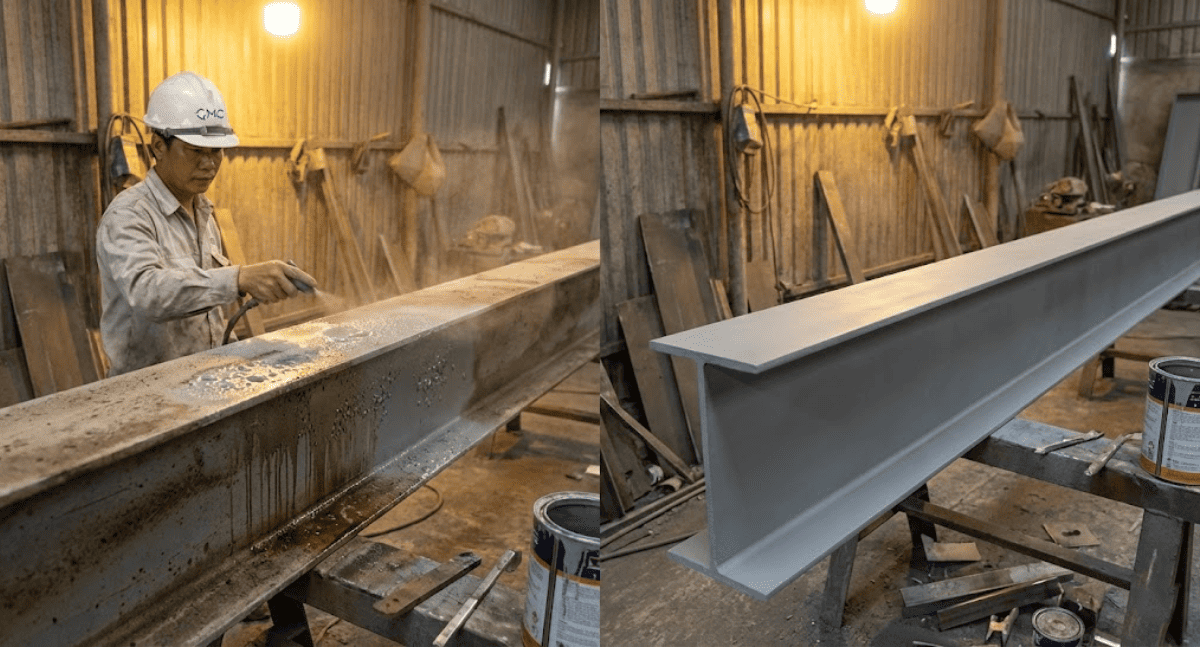 Sơn phủ bảo vệ cho có hoặc bỏ qua bước xỷ lý bề mặt