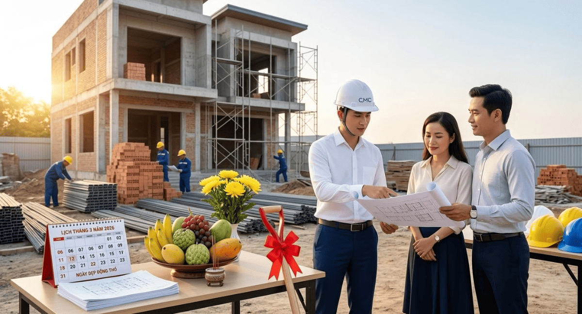 Lời khuyên dành cho gia chủ trước khi quyết định ngày khởi công