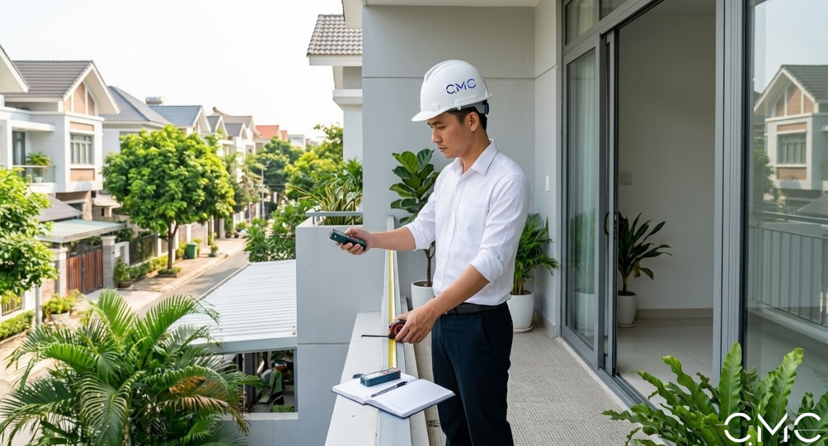 Vị trí tường cột hoặc điểm tựa liên kết