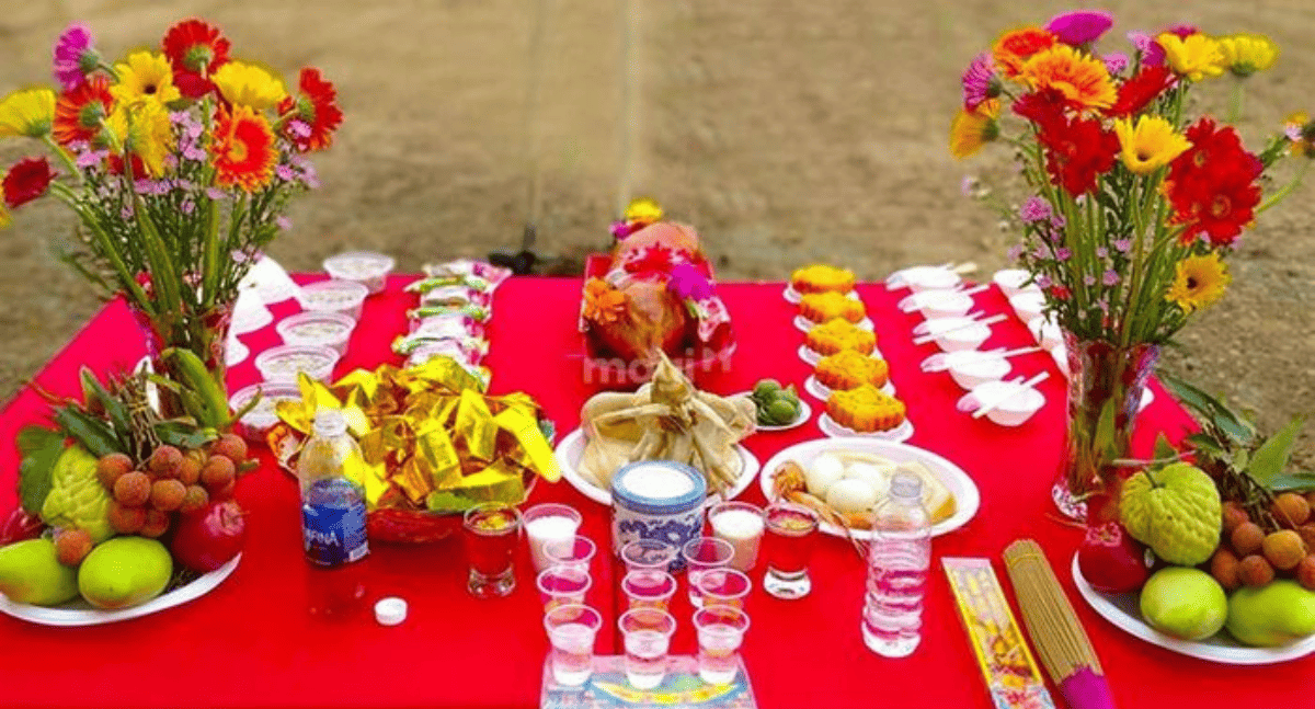 Chuẩn bị lễ vật gọn gàng, thành tâm khi động thổ