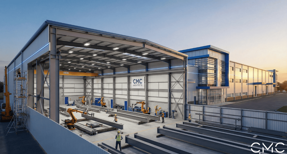 Quy trình sản xuất kết cấu thẹp tại CMC Architects