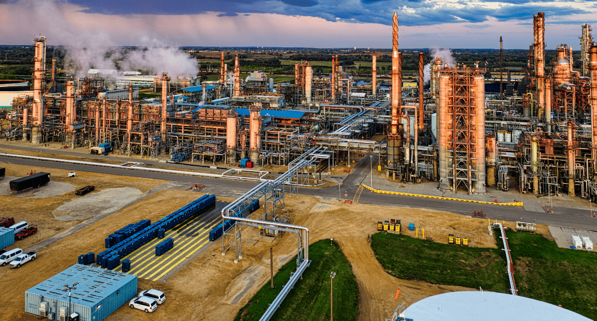 Công trình nhà máy làm bằng kết cấu thép