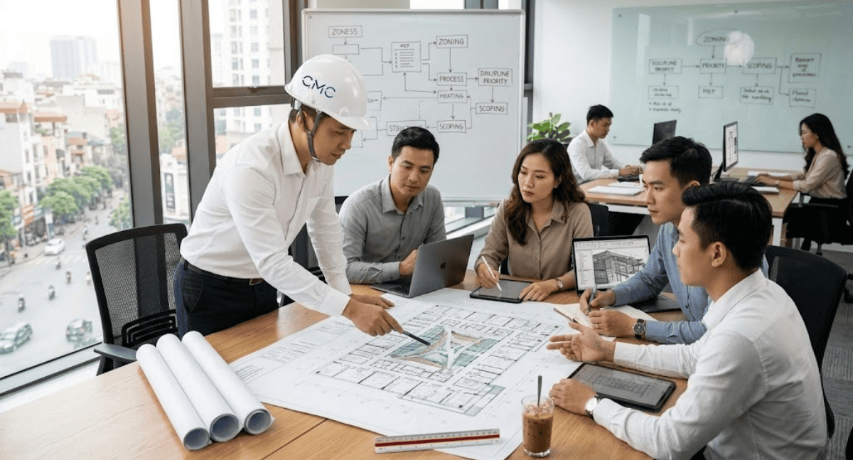 Quy chuẩn phối hợp giữa các bộ môn tại CMC Architects
