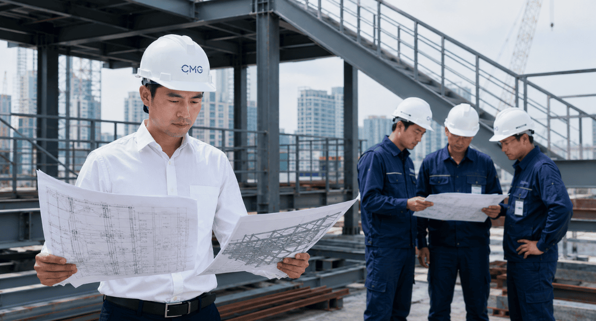 CMC Architects Việt Nam hỗ trợ triển khai bản vẽ công trình thép chuyên nghiệp