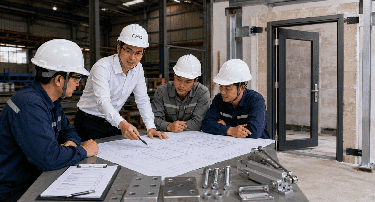 CMC Architects Việt Nam hỗ trợ triển khai bản vẽ khung cửa thép chuyên nghiệp