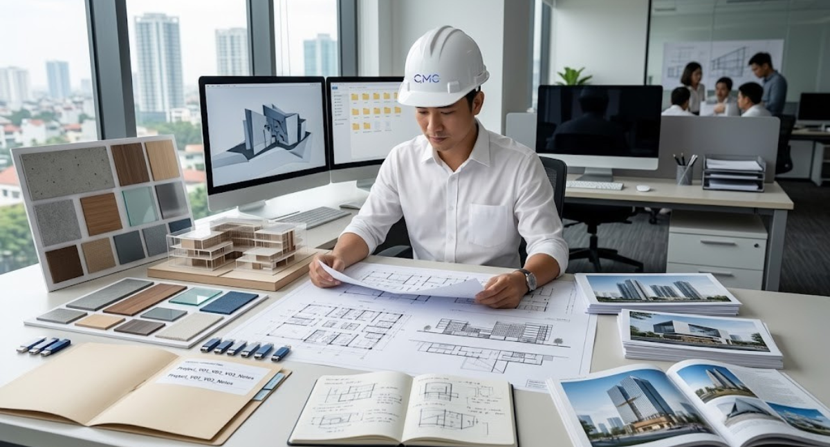 CMC Architects giúp hình phối cảnh đi đúng hướng tránh được nhiều chỉnh sửa