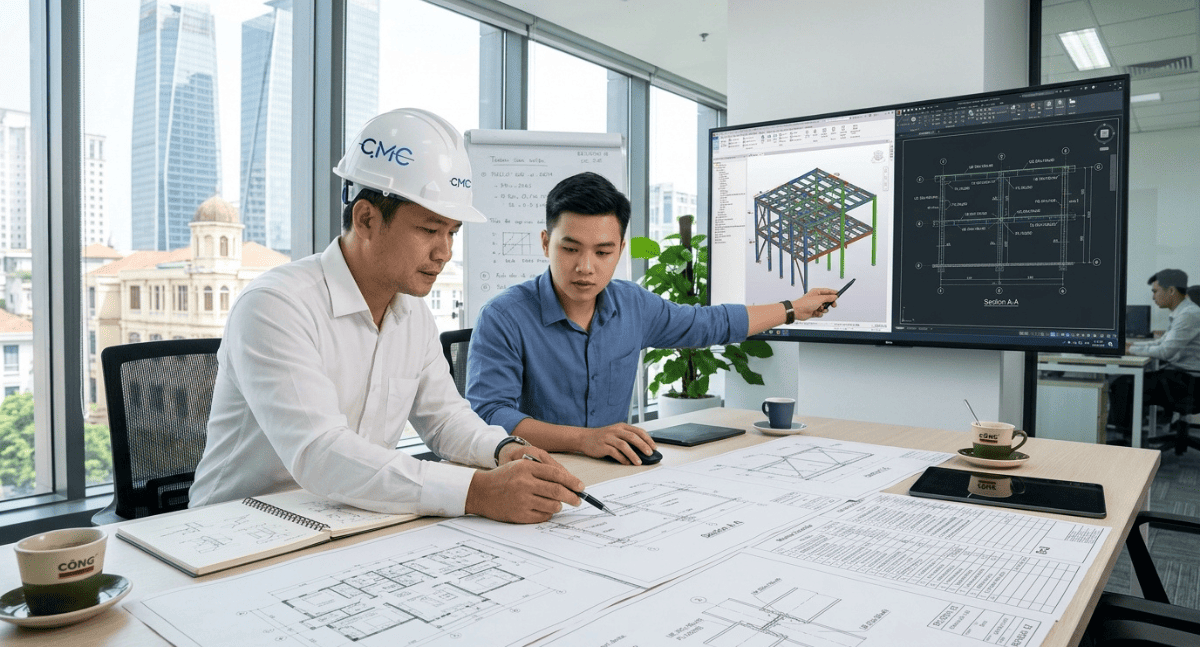 Vai trò của AutoCad 2d trong bản vẽ hạng mục thép