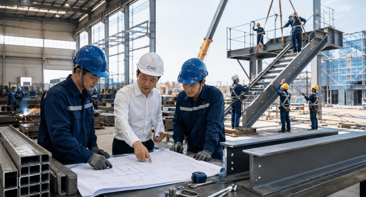 CMC Architects Việt Nam hỗ trợ triển khai bản vẽ hạng mục thép cho công trình Nhật