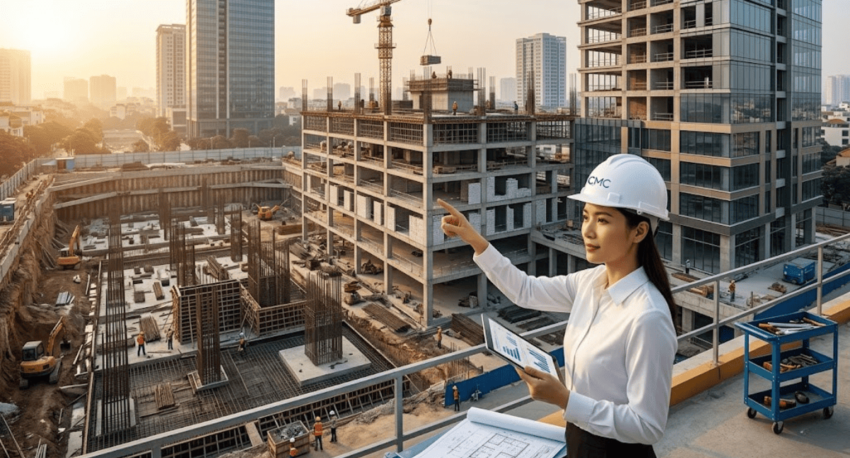 Video timelapse trở thành tư liệu truyền thông mạnh tại CMC Architects