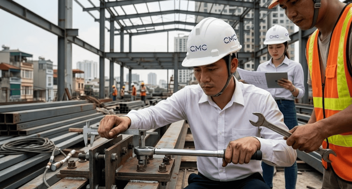 Kiểm soát vật tư thép lưu kho và thép chưa lắp đặt