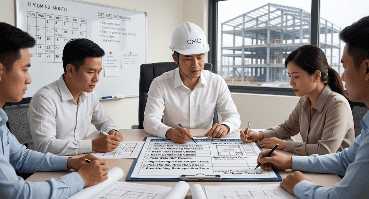 Một kỳ nghỉ an tâm bắt đầu từ một công trường được rà soát đúng cách