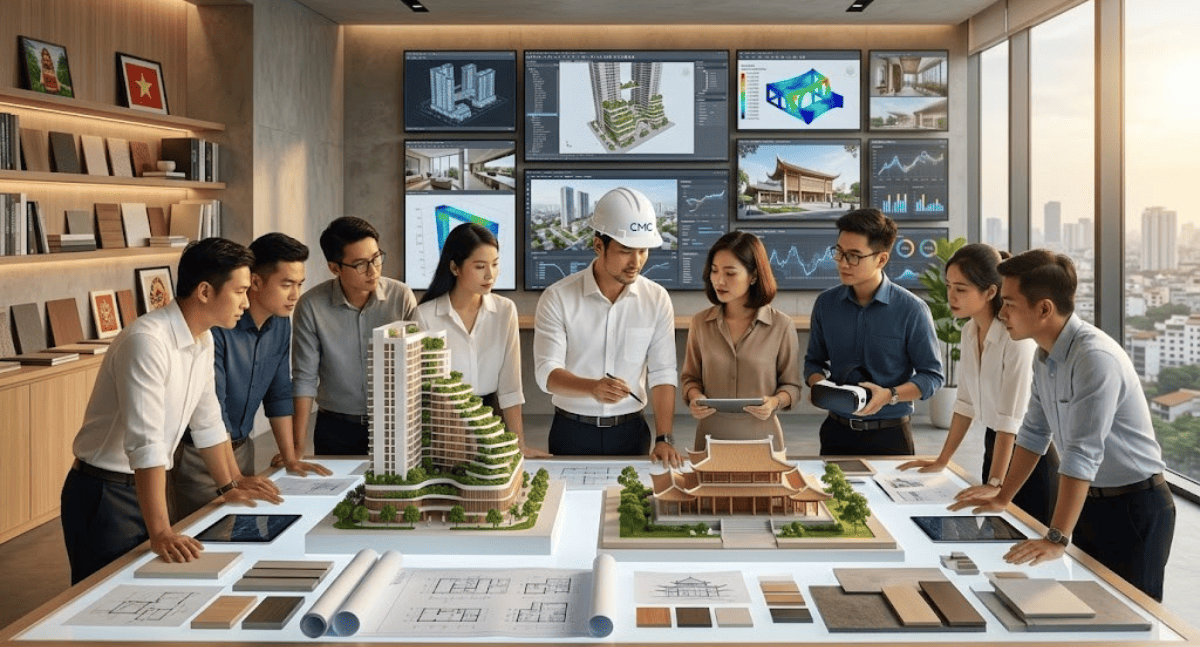 CMC Architects Việt Nam kết hợp giữa kiến trúc - kỹ thuật - công nghệ