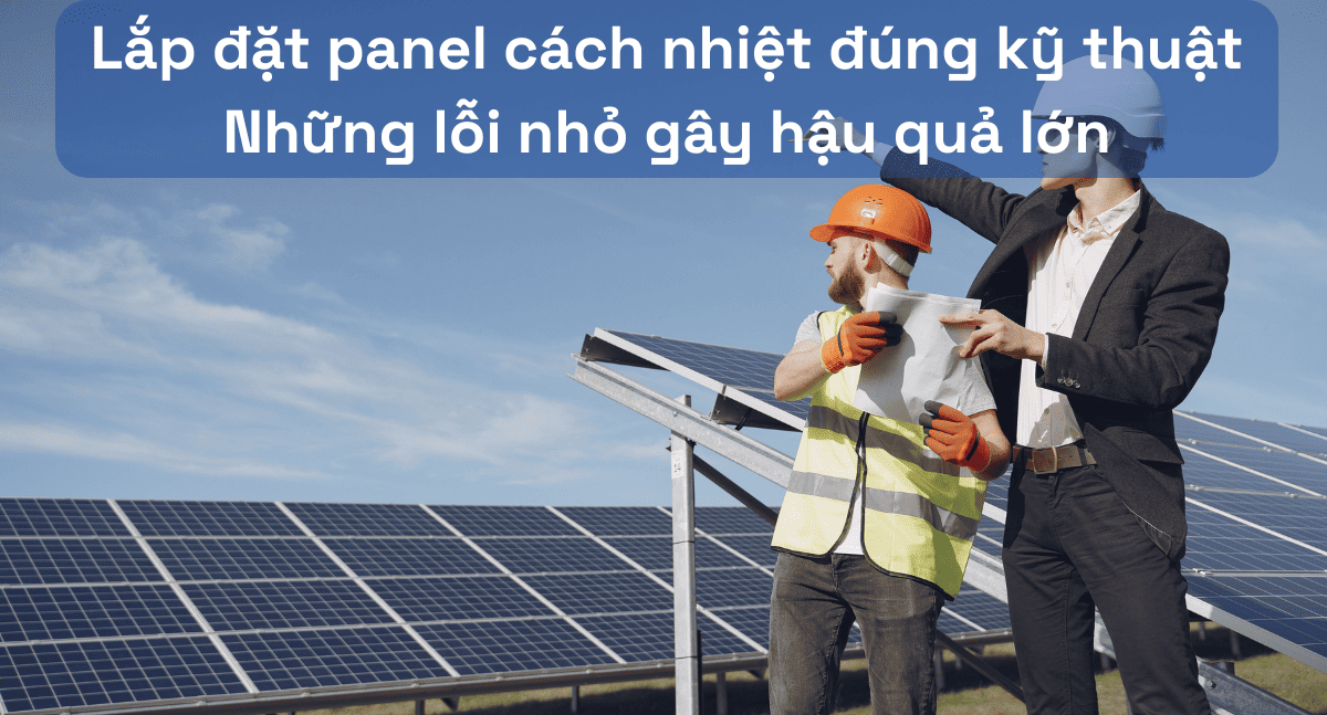 Cách lắp đặt panel đúng kĩ thuật