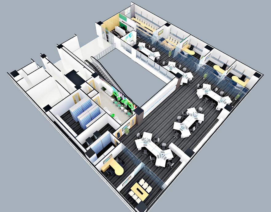 Phối cảnh văn phòng đẹp 4