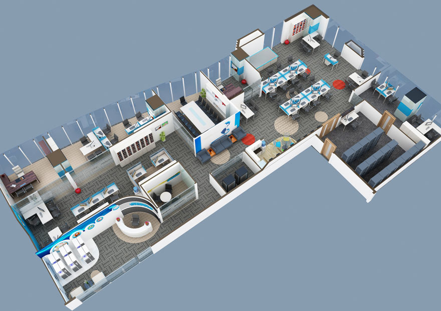 Phối cảnh văn phòng đẹp 3