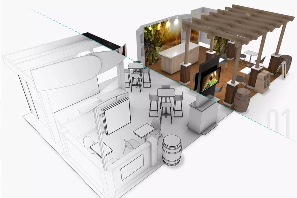 Văn phòng đã được Ai Render tự động