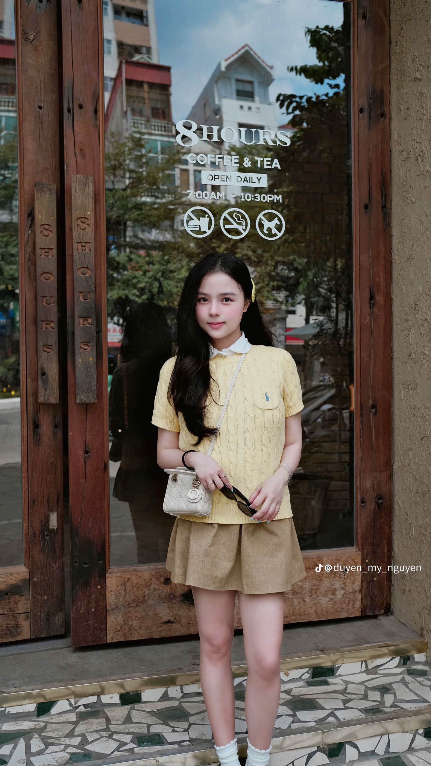 Áo len tay cộc thừng ngựa túi